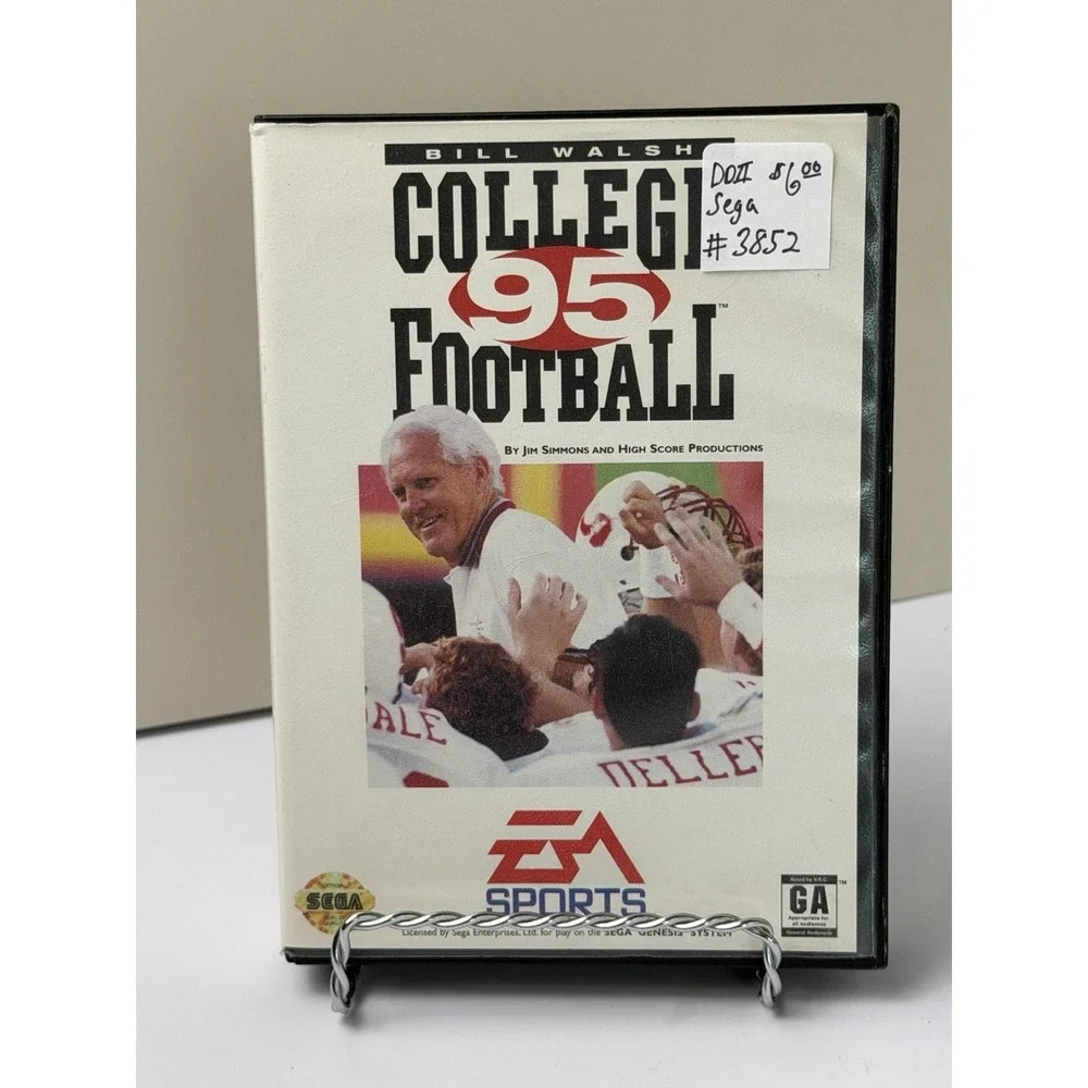 Bill Walsh College Football 95 (Sega Genesis, 1994) CIB - includes Manual